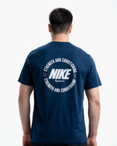 NIKE S&C MEN'S TEE NAVY/WHITE